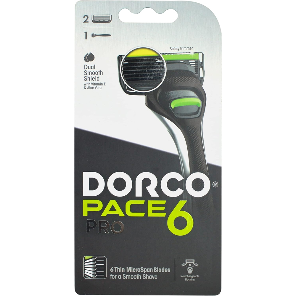 Dorco Pace 6 Pro Razor - 2 Cartridges thumbnail 1