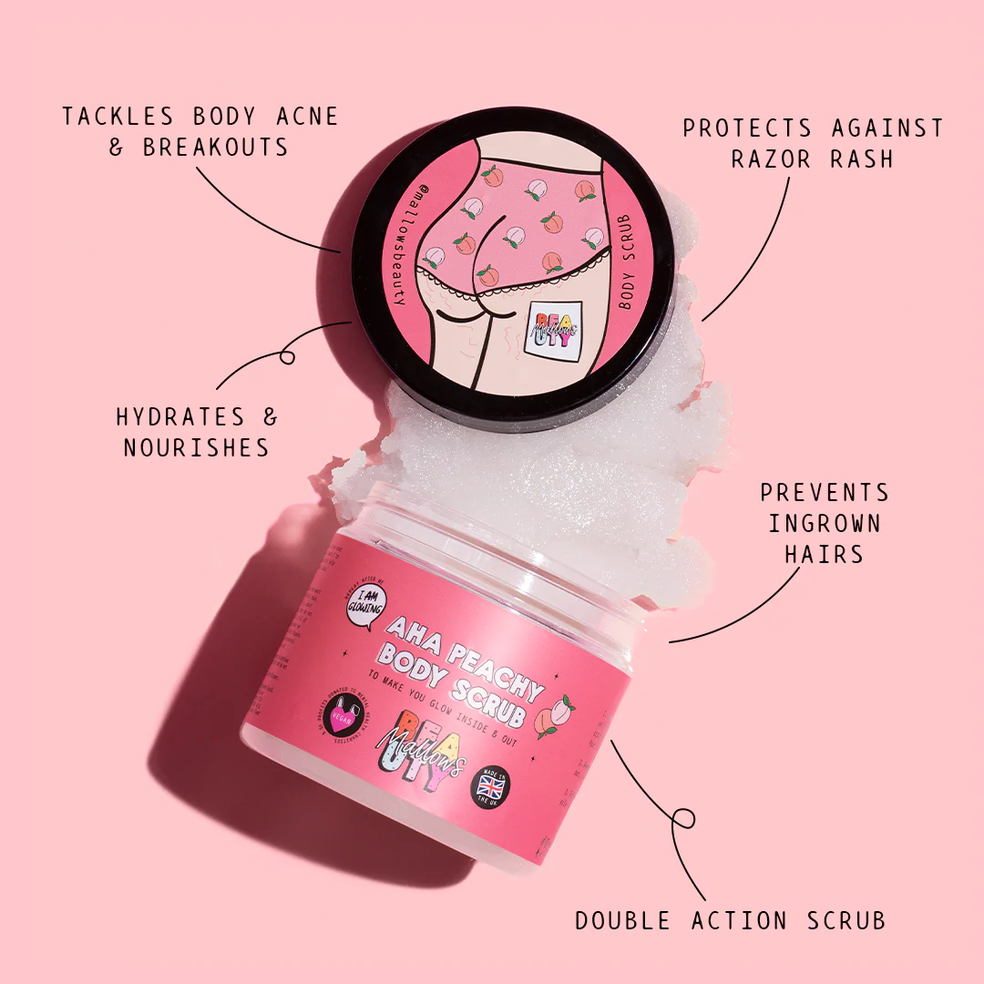 Mallows Beauty AHA Peachy Body Scrub - 200 g thumbnail 3