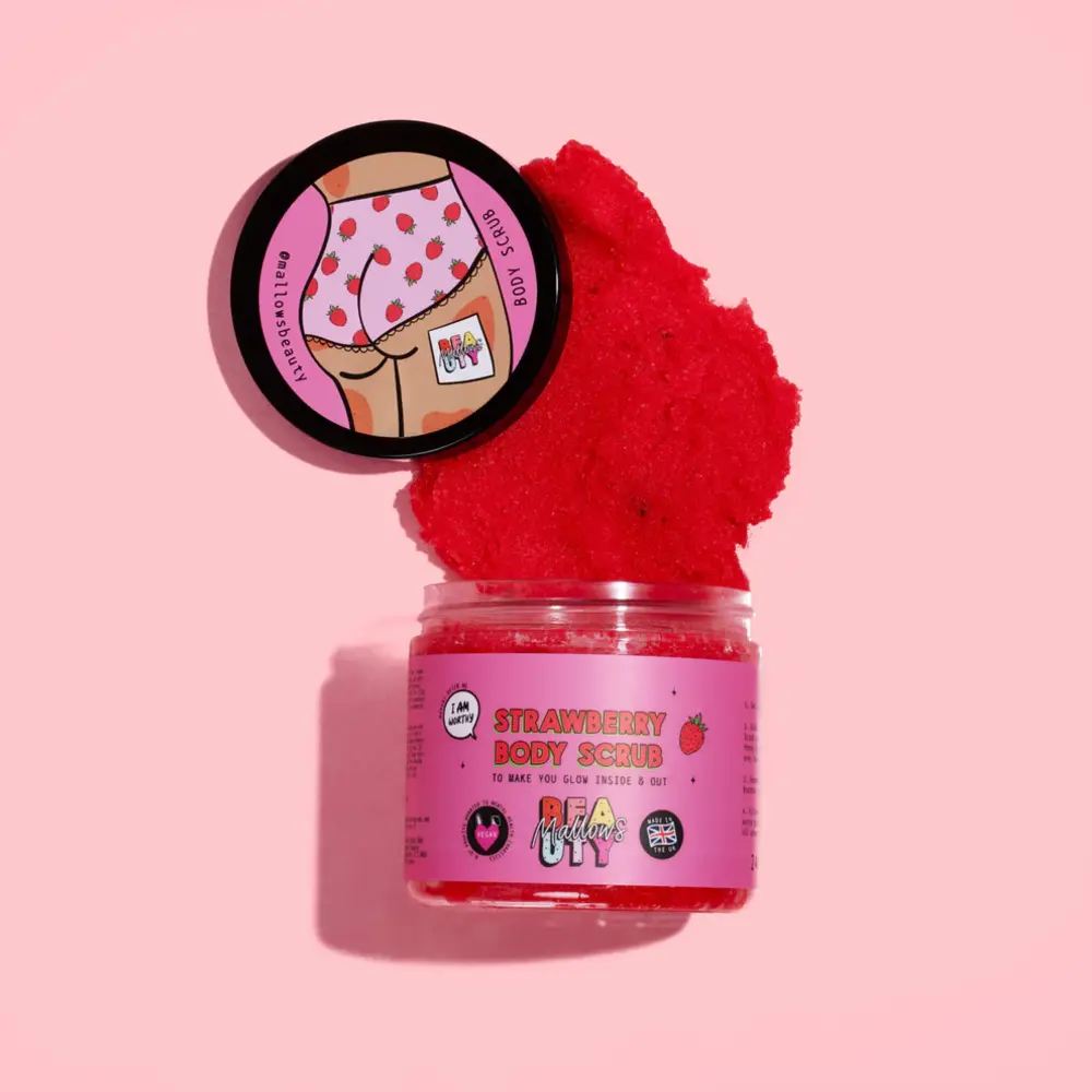 Mallows Beauty Strawberry Body Scrub - 280 g thumbnail 2