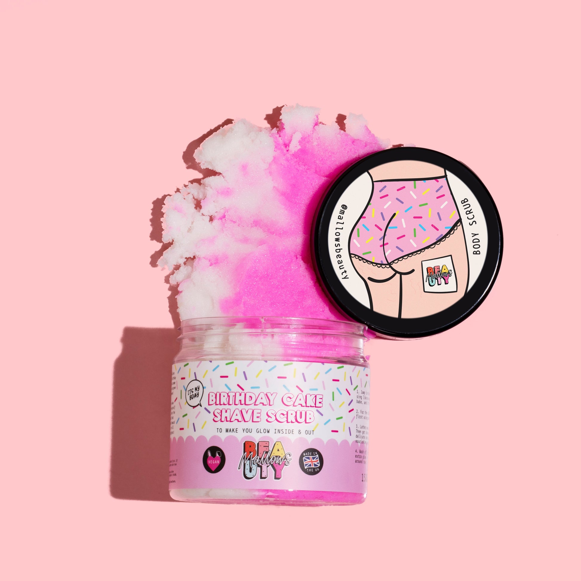 Mallows Beauty Birthday Cake Body Scrub - 200 g thumbnail 3