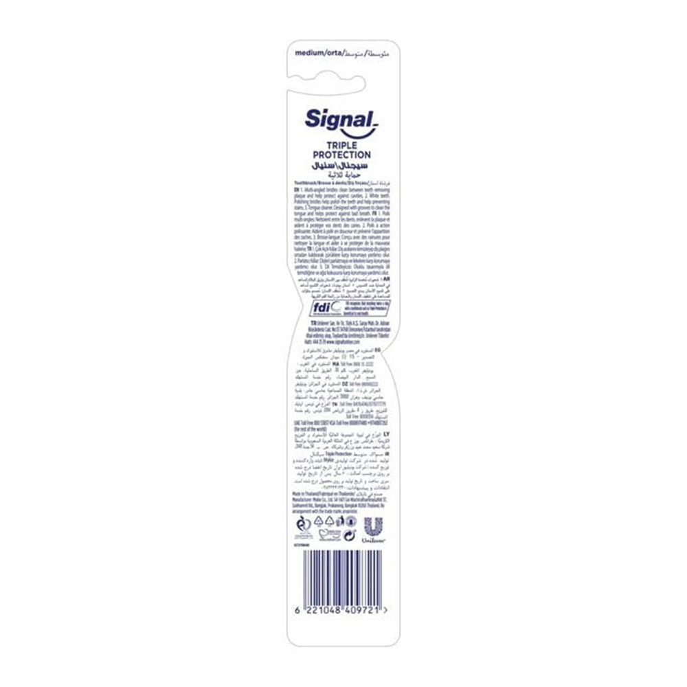 Signal Triple Protection Toothbrush Medium thumbnail 3