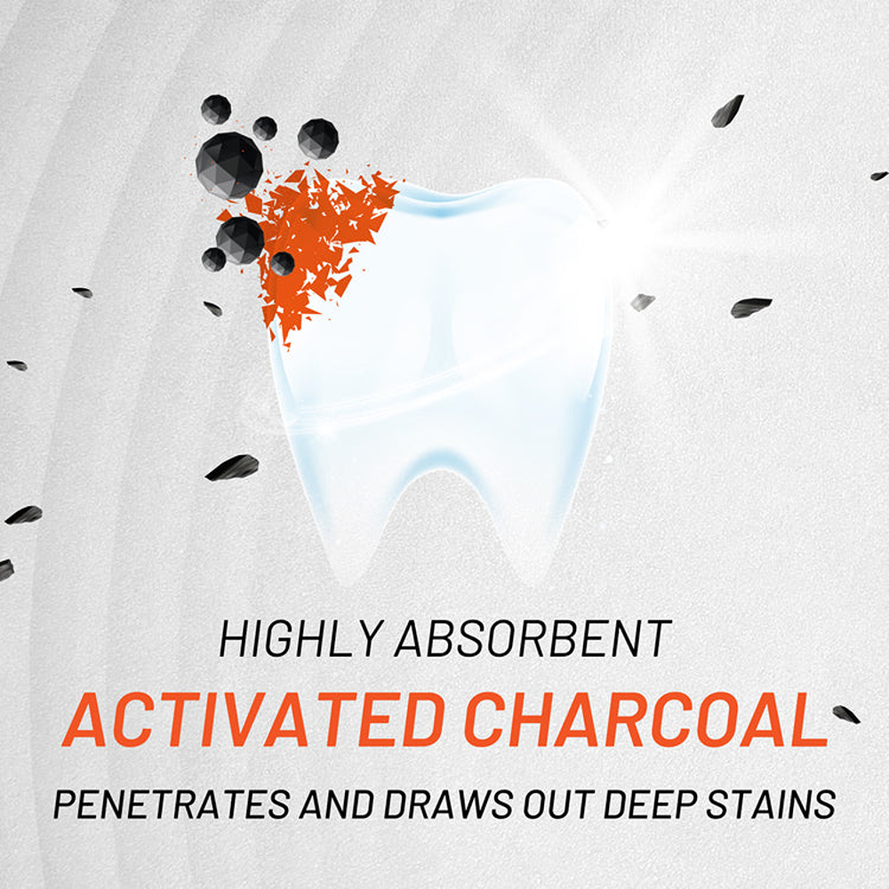 White Glo Charcoal Deep Stain Remover Whitening Toothpaste With Toothbrush - 150 g thumbnail 7