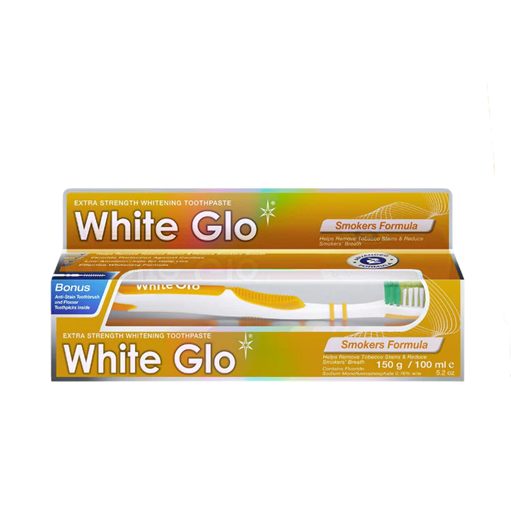 White Glo Smokers Formula Whitening Toothpaste With Toothbrush - 150 g thumbnail 1