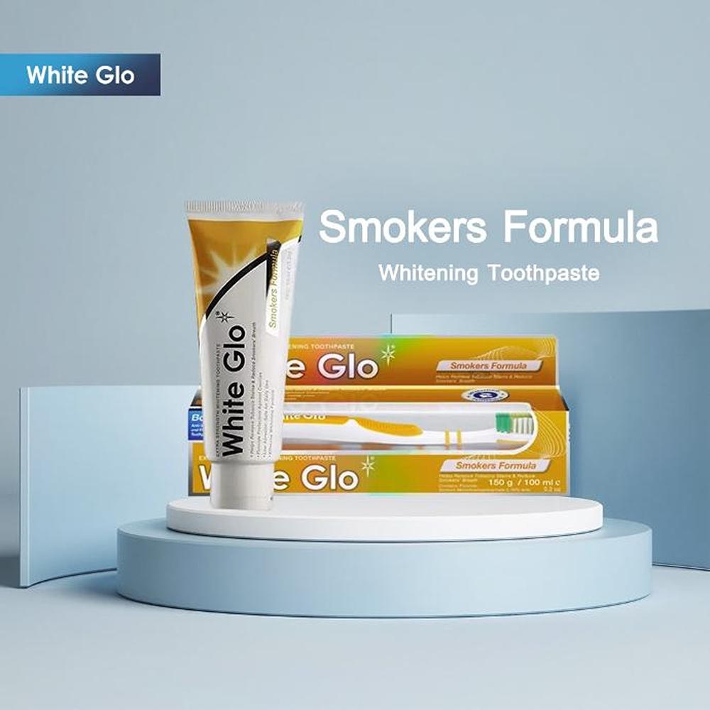 White Glo Smokers Formula Whitening Toothpaste With Toothbrush - 150 g thumbnail 4