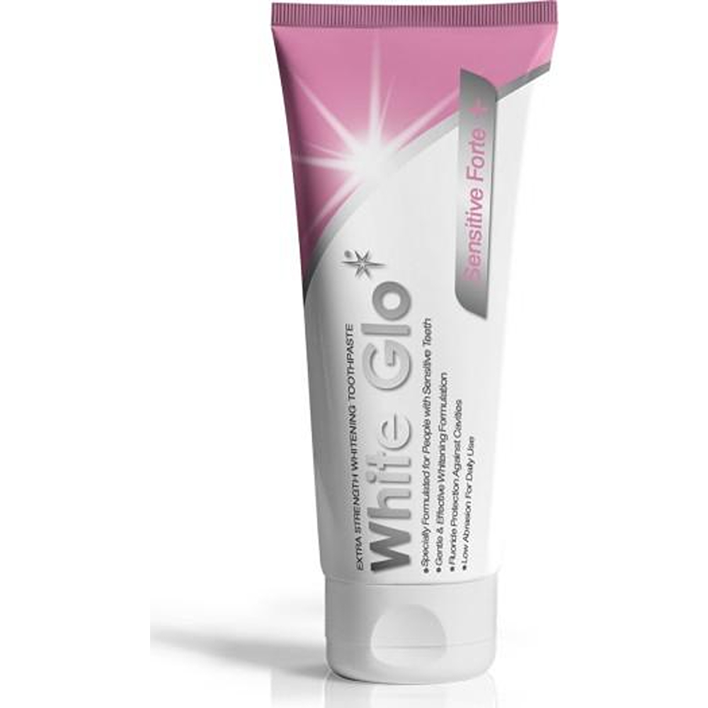 White Glo Sensitive Forte + Whitening Toothpaste With Toothbrush - 150 g thumbnail 3