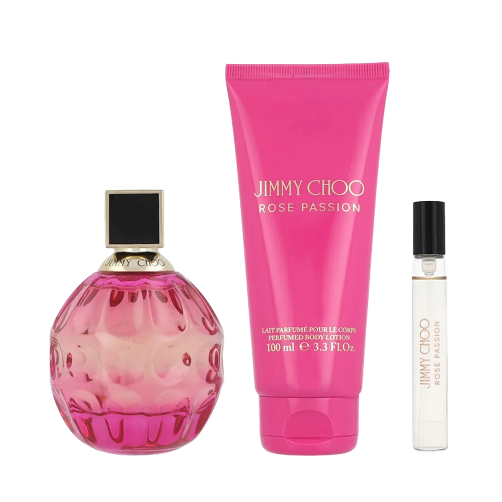 Jimmy Choo Rose Passion Women Gift Set (100 ml + 7.5 ml + 100 ml) thumbnail 2