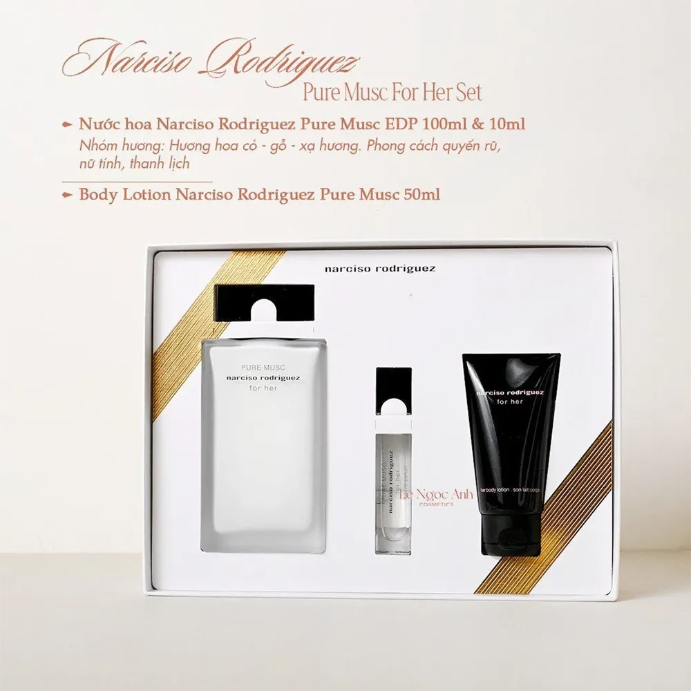 Narciso Rodriguez Pure Musc Gift Set (100 ml + 50 ml + 10 ml) thumbnail 4