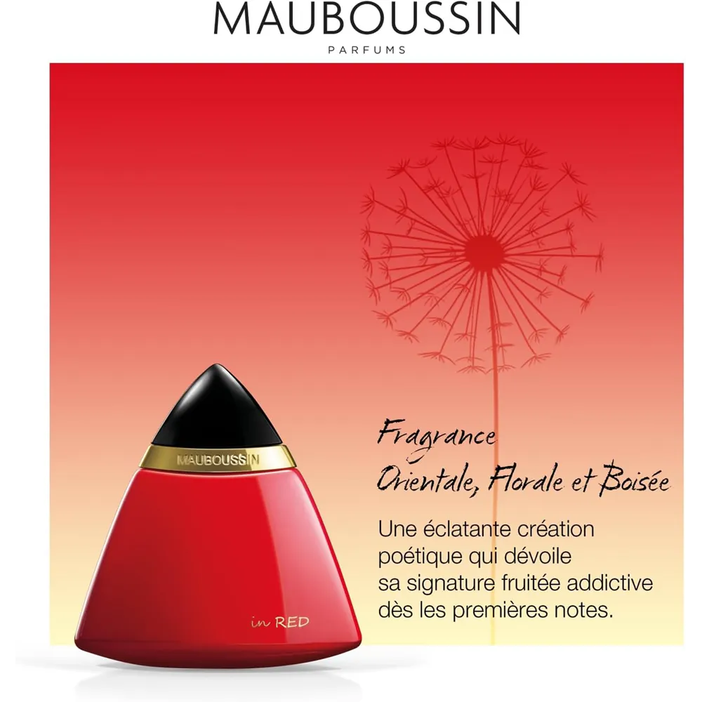 Mauboussin in Red Eau De Parfum For Women - 100 ml thumbnail 4