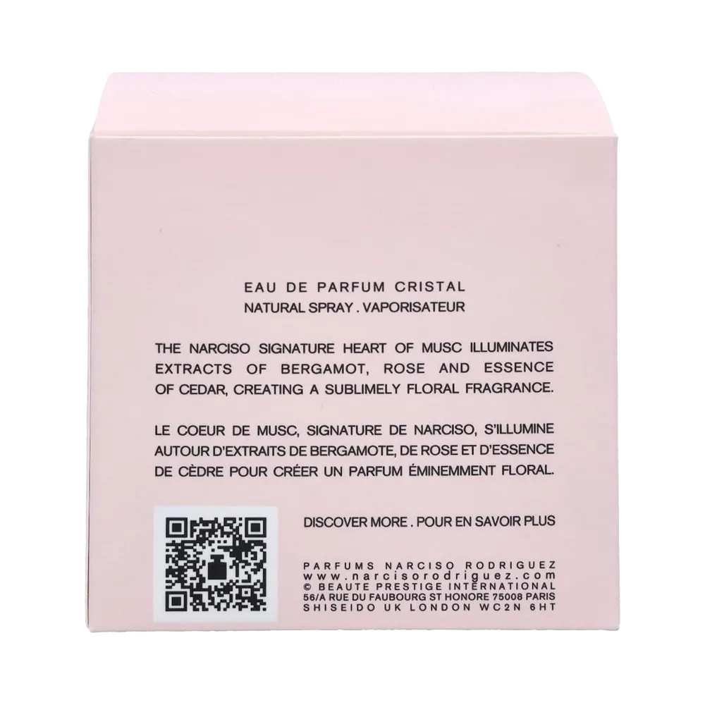 Narciso Rodriguez Cristal Eau De Parfum For Women - 50 ml thumbnail 3