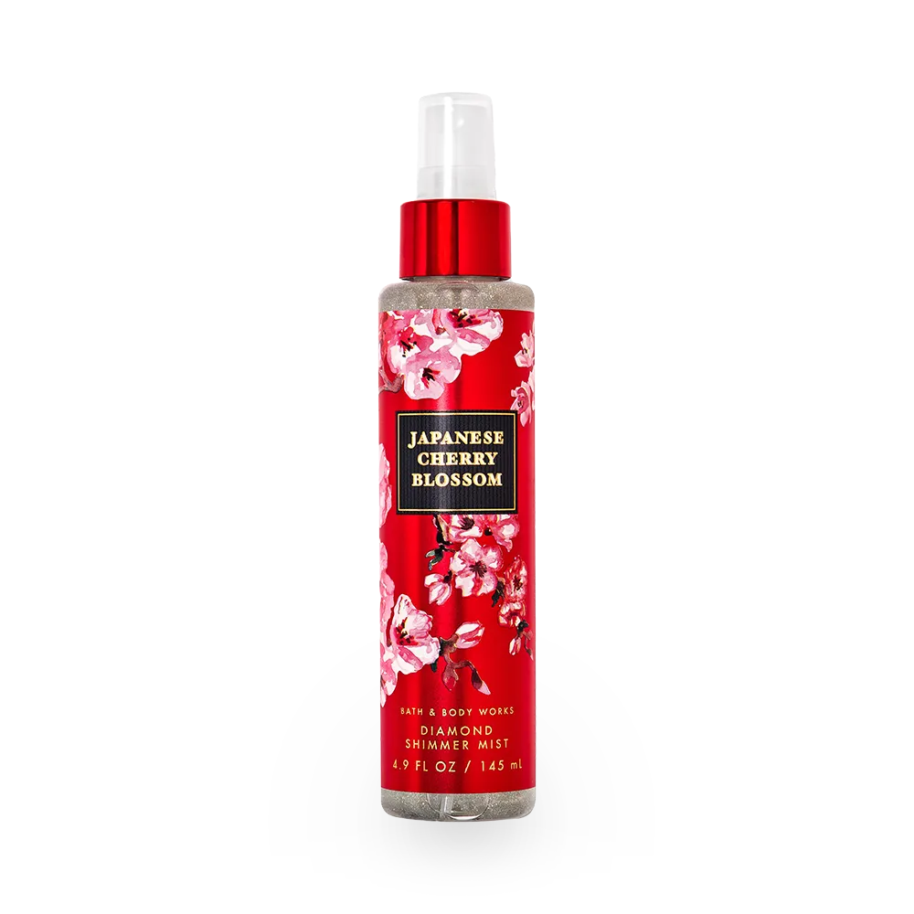 Bath & Body Works Japanese Cherry Blossom Diamond Shimmer Mist - 145 ml thumbnail 1