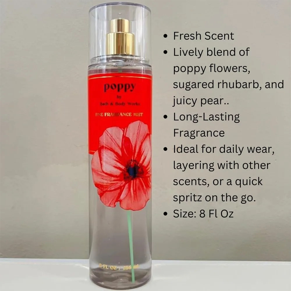 Bath & Body Works Poppy Fine Fragrance Mist - 236 ml thumbnail 3