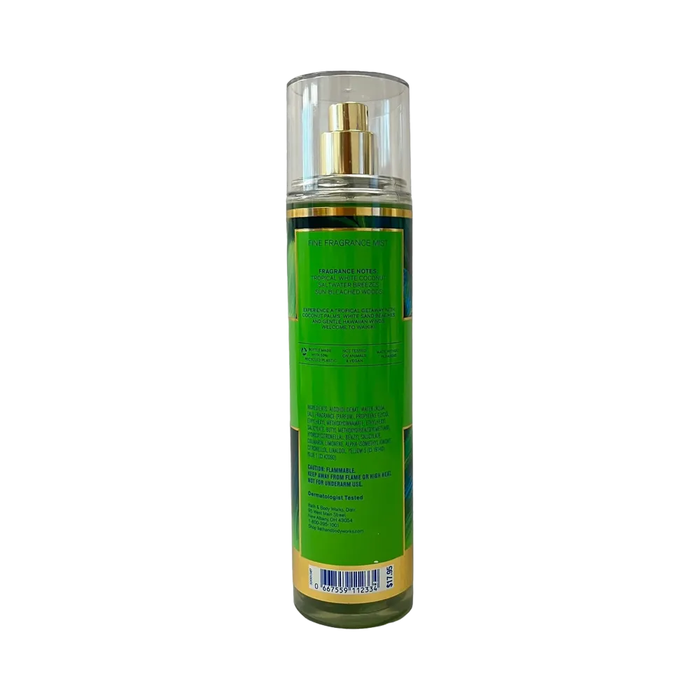Bath & Body Works Waikiki Beach Coconut Fine Fragrance Mist - 236 ml thumbnail 2