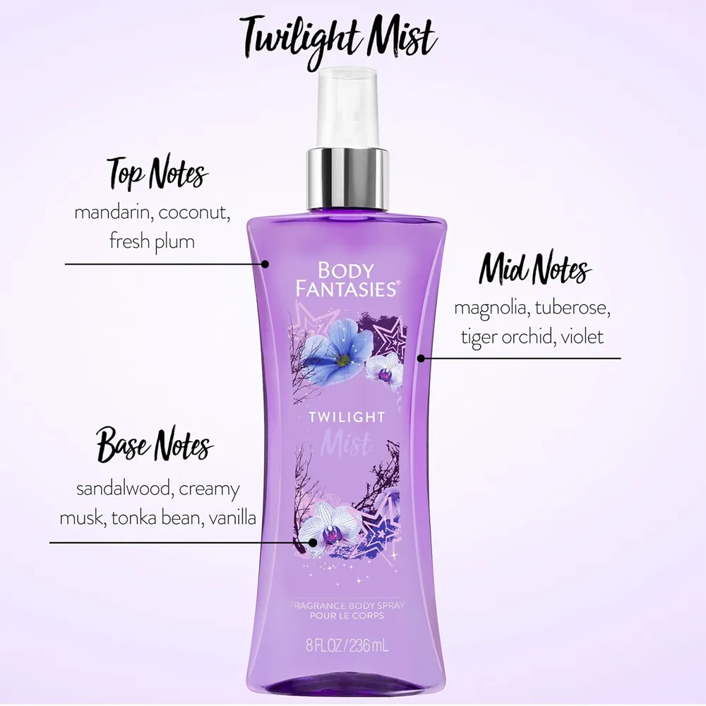 Body Fantasies Body Spray, Twilight Mist  - 236 ml thumbnail 3