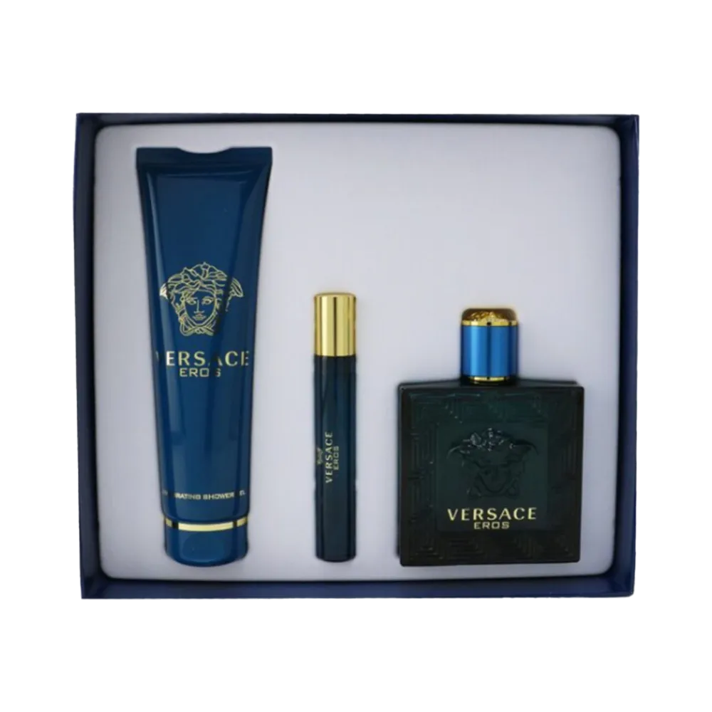Versace Eros Gift Set (150 ml + 100 ml + 10 ml) thumbnail 3