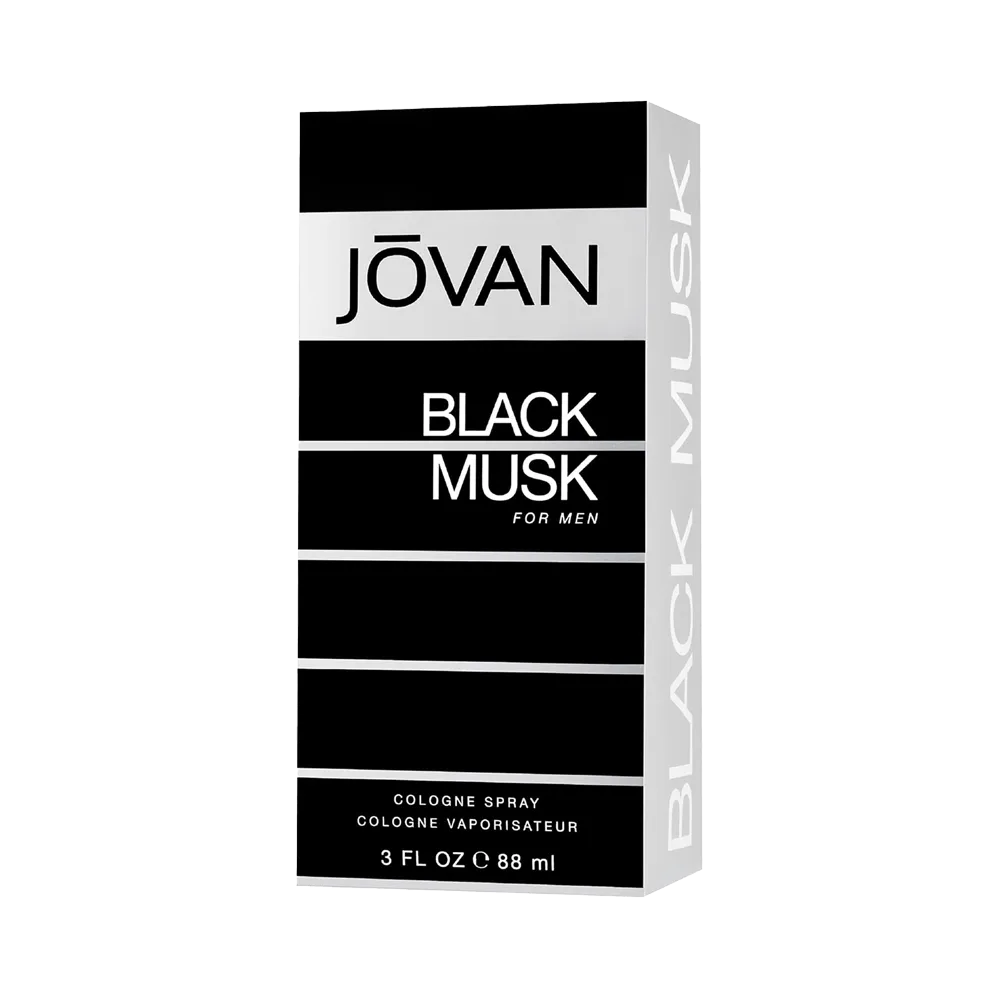 Jovan Black Musk Eau De Cologne - 88 ml thumbnail 3