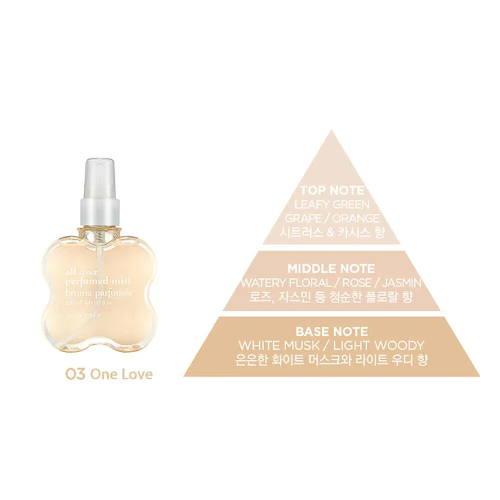 The Face Shop All Over Perfume Mist 03 One Love, Yellow - 120 ml thumbnail 2