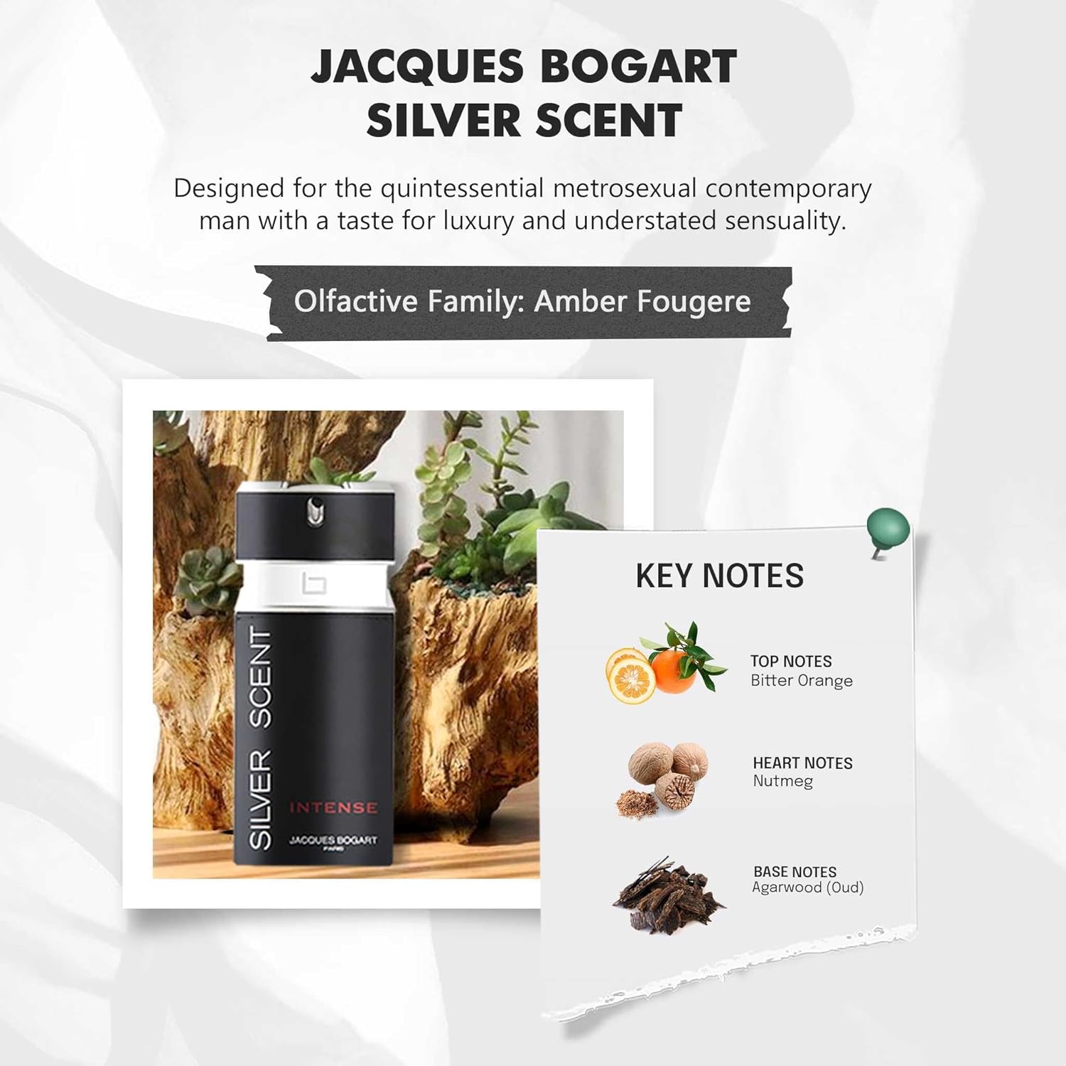 Jacques Bogart Silver Scent Intense Eau De Toilette - 100 ml thumbnail 2