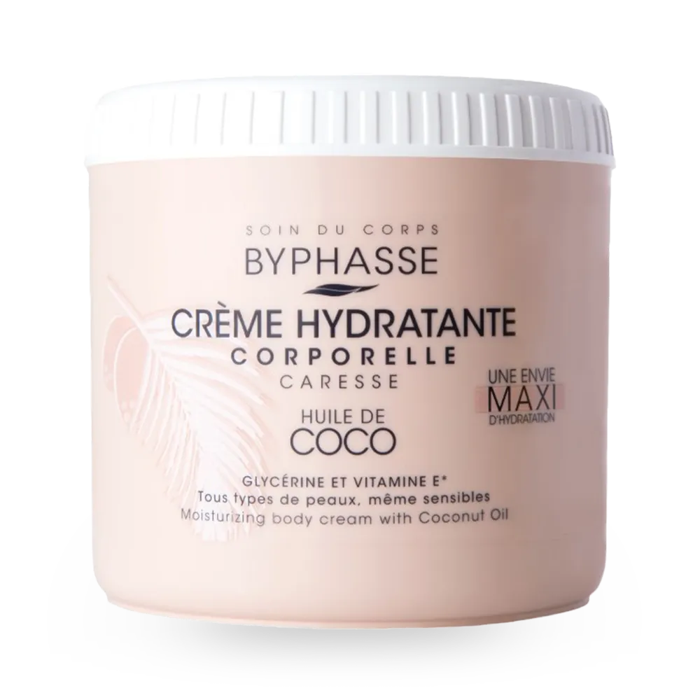 Byphasse Caresse Moisturizing Body Cream With Coconut Oil - 500ml thumbnail 1