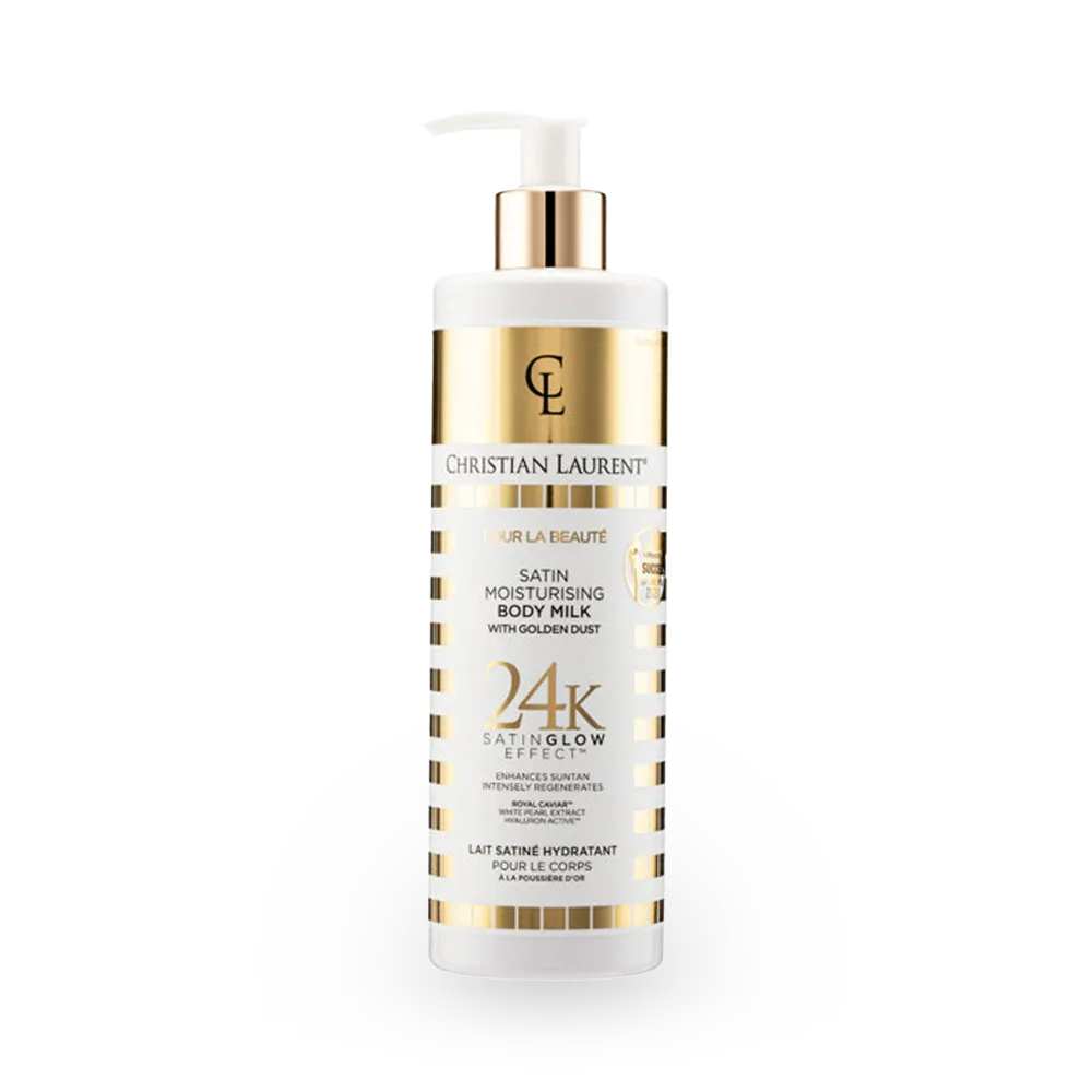 Christian Laurent Satin Moisturizing Body Milk With Gold Dust - 350 ml thumbnail 1