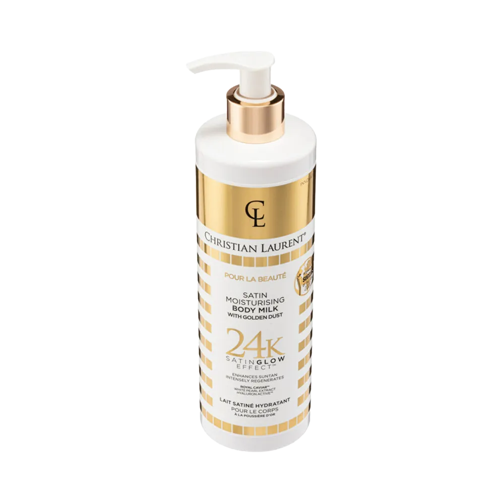 Christian Laurent Satin Moisturizing Body Milk With Gold Dust - 350 ml thumbnail 3