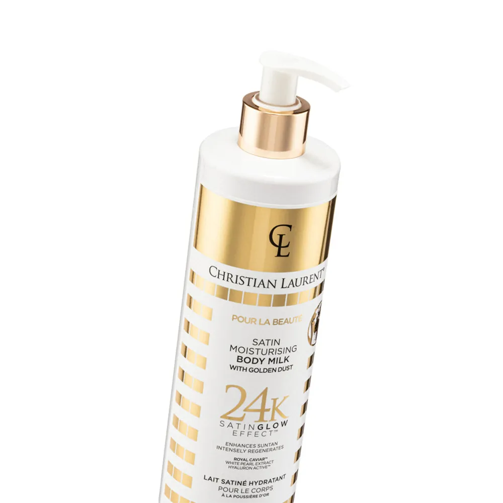 Christian Laurent Satin Moisturizing Body Milk With Gold Dust - 350 ml thumbnail 4