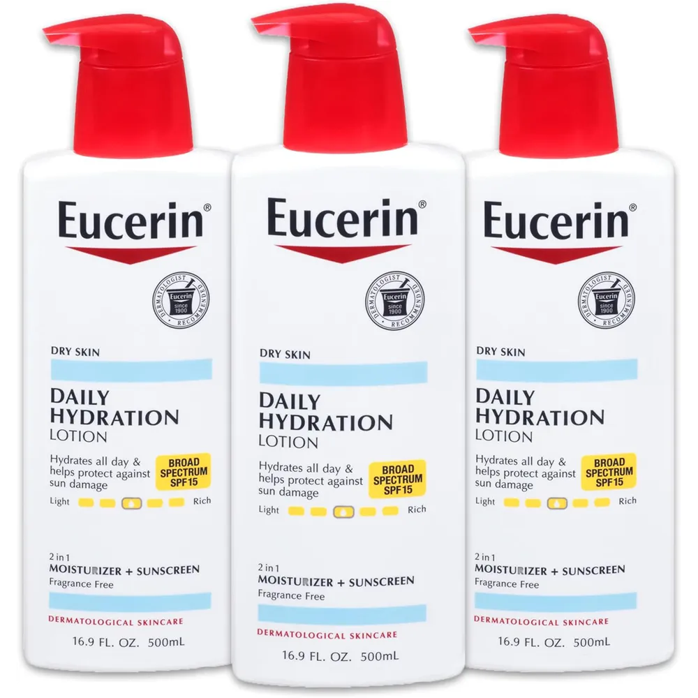 Eucerin Daily Hydration Lotion with Broad Spectrum SPF 15 - 500 ml thumbnail 2