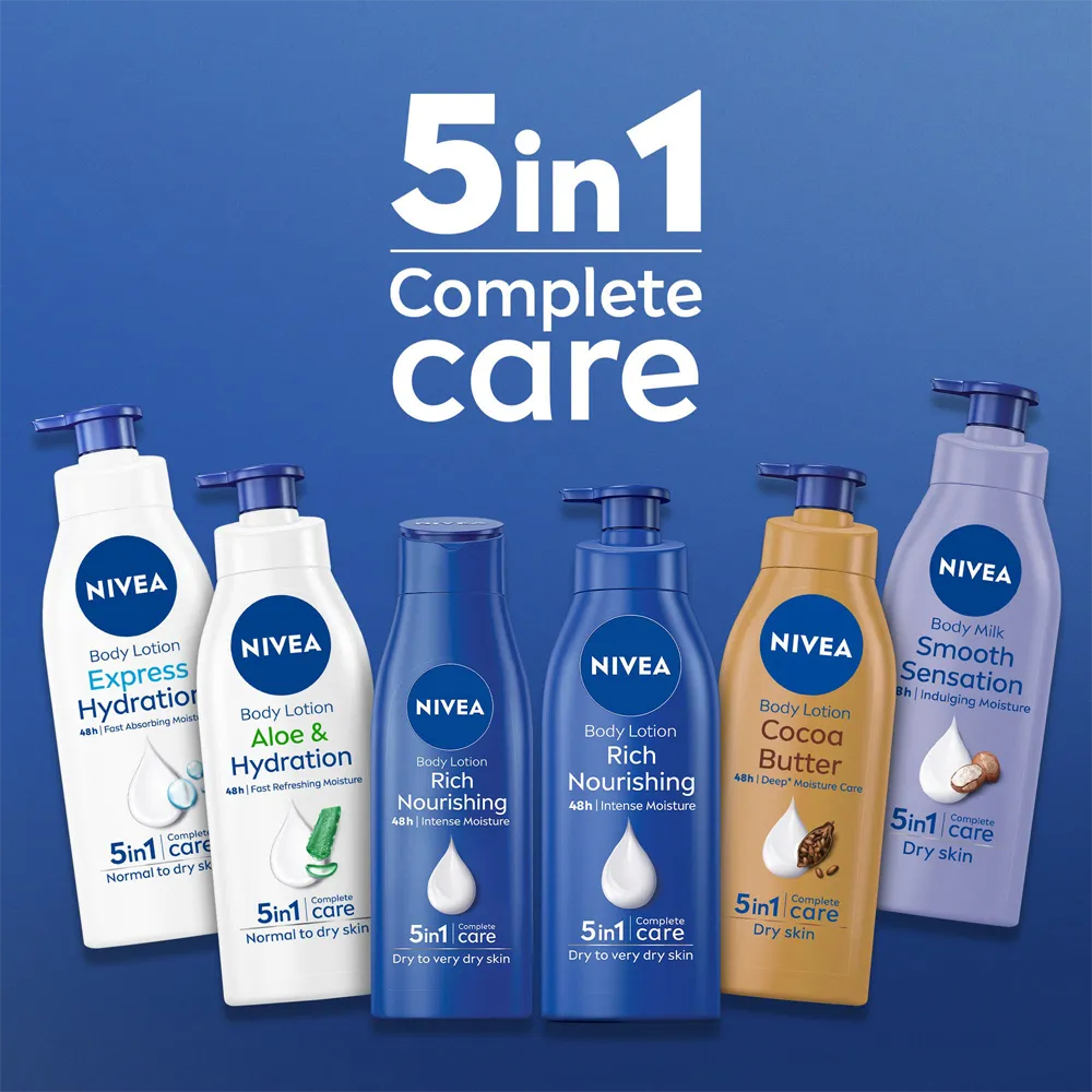 Nivea 5 in 1 Complete Care Body Lotion - 625 ml thumbnail 7