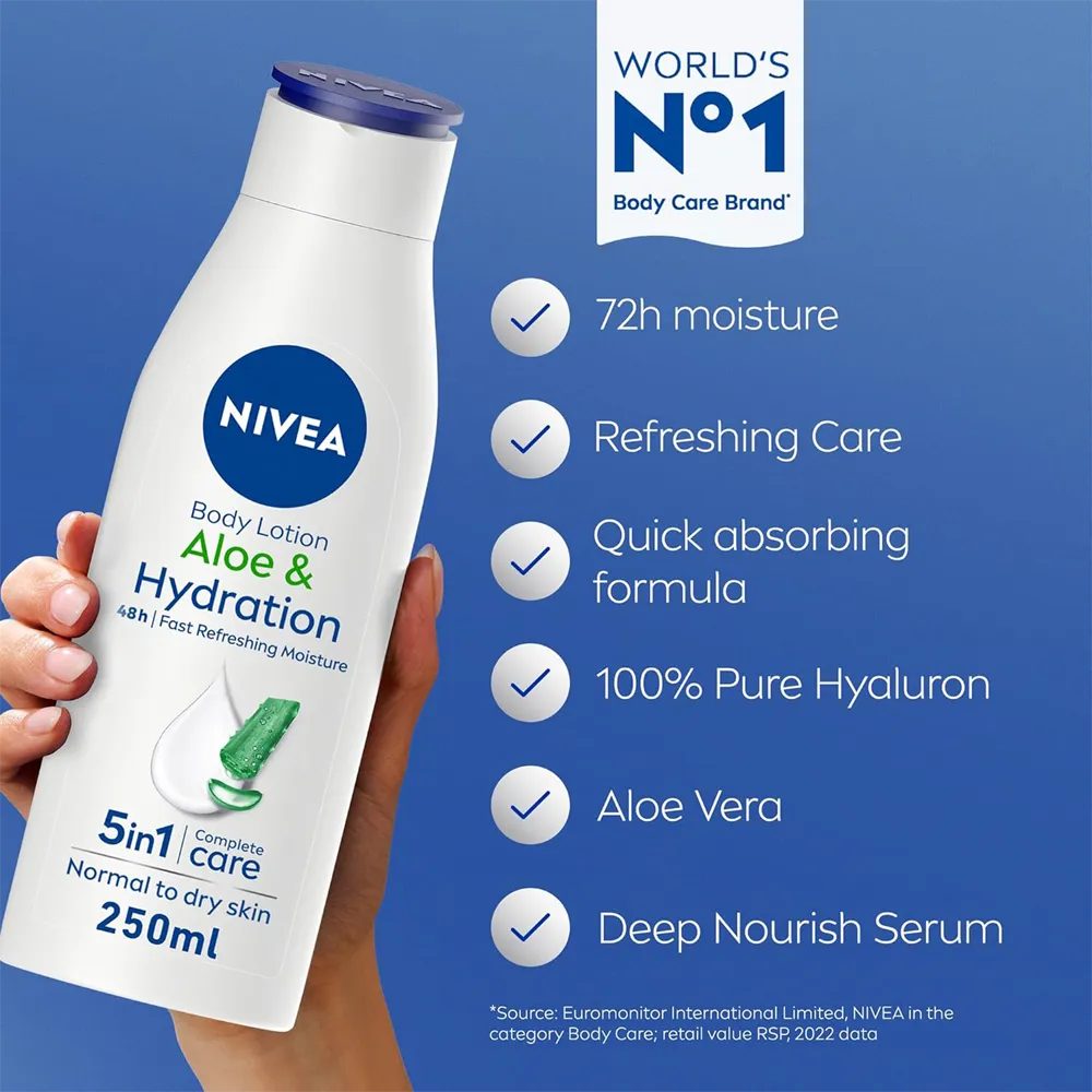 Nivea Aloe Hydration Body Lotion - 250 ml thumbnail 5