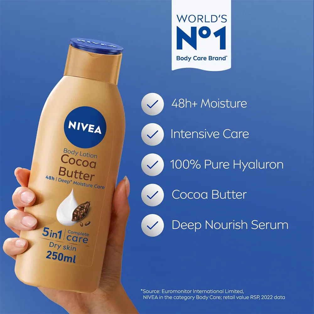 Nivea Cocoa Butter Body Lotion - 250 ml thumbnail 2