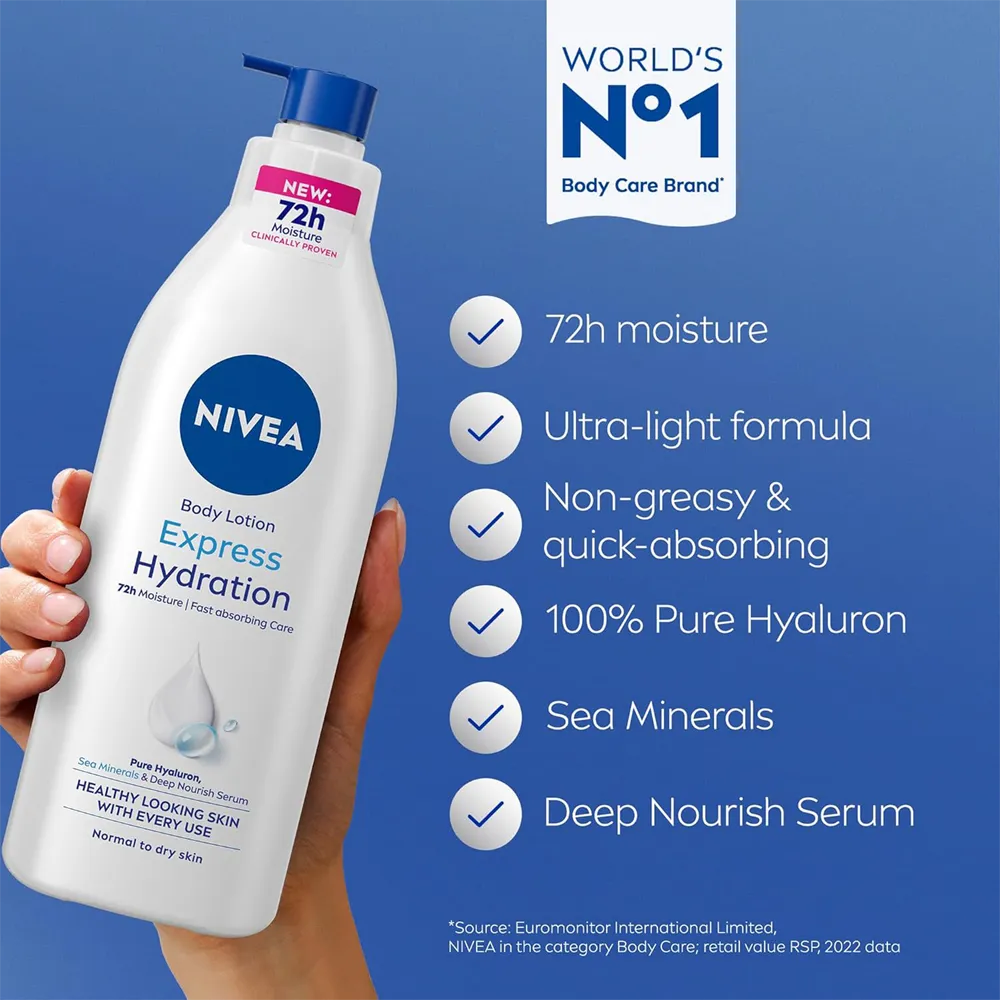 Nivea Express Hydration Body Lotion - 400 ml thumbnail 3