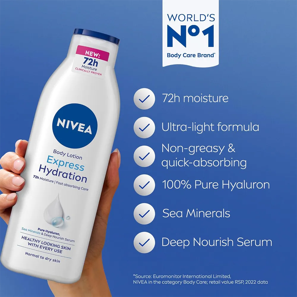 Nivea Express Hydration Body Lotion - 250 ml thumbnail 2