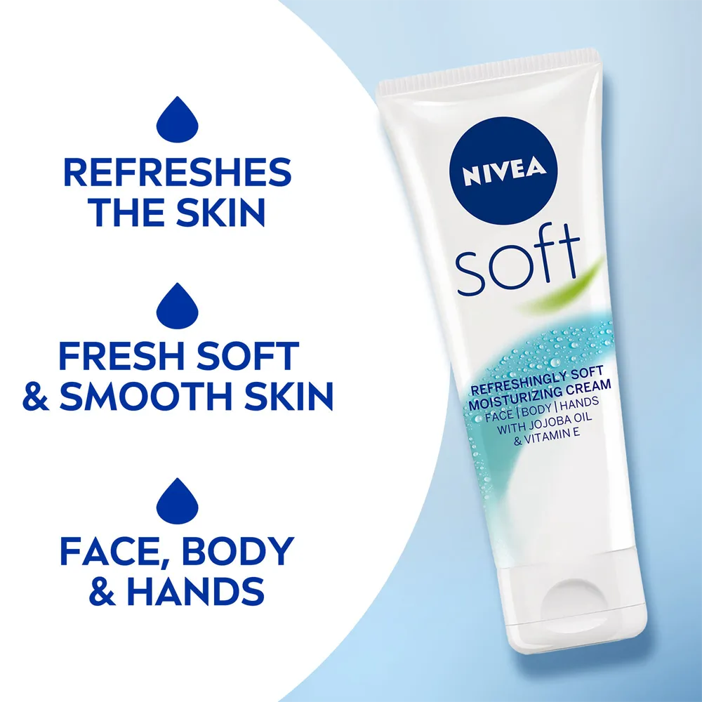 Nivea Soft Cream - 75 ml thumbnail 5