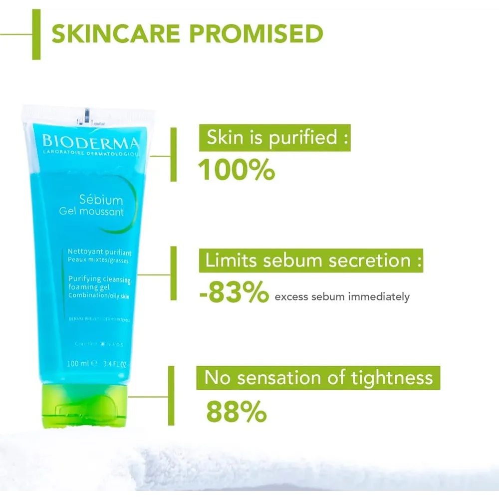 Bioderma Purifying Foaming Gel For Oily And Combination Skin - 200 ml thumbnail 4
