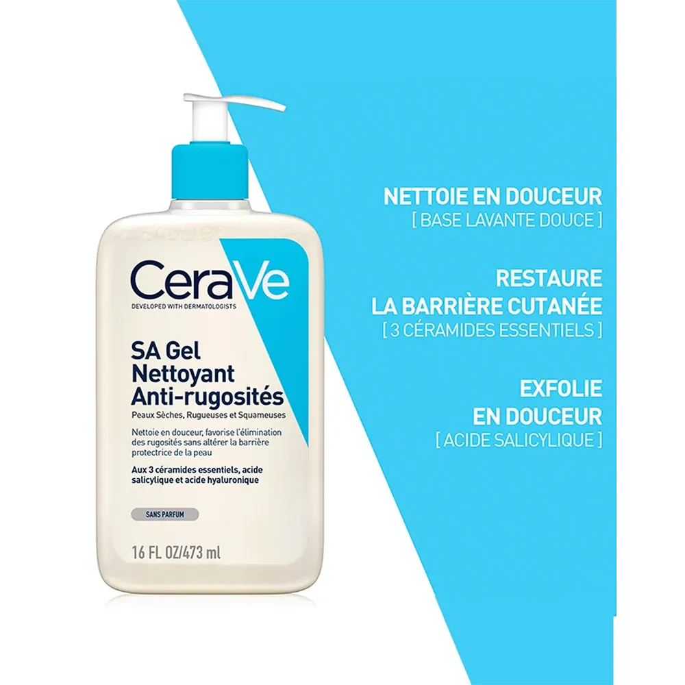 CeraVe Anti-Roughness Cleansing Gel With Salicylic Acid - 473 ml thumbnail 3