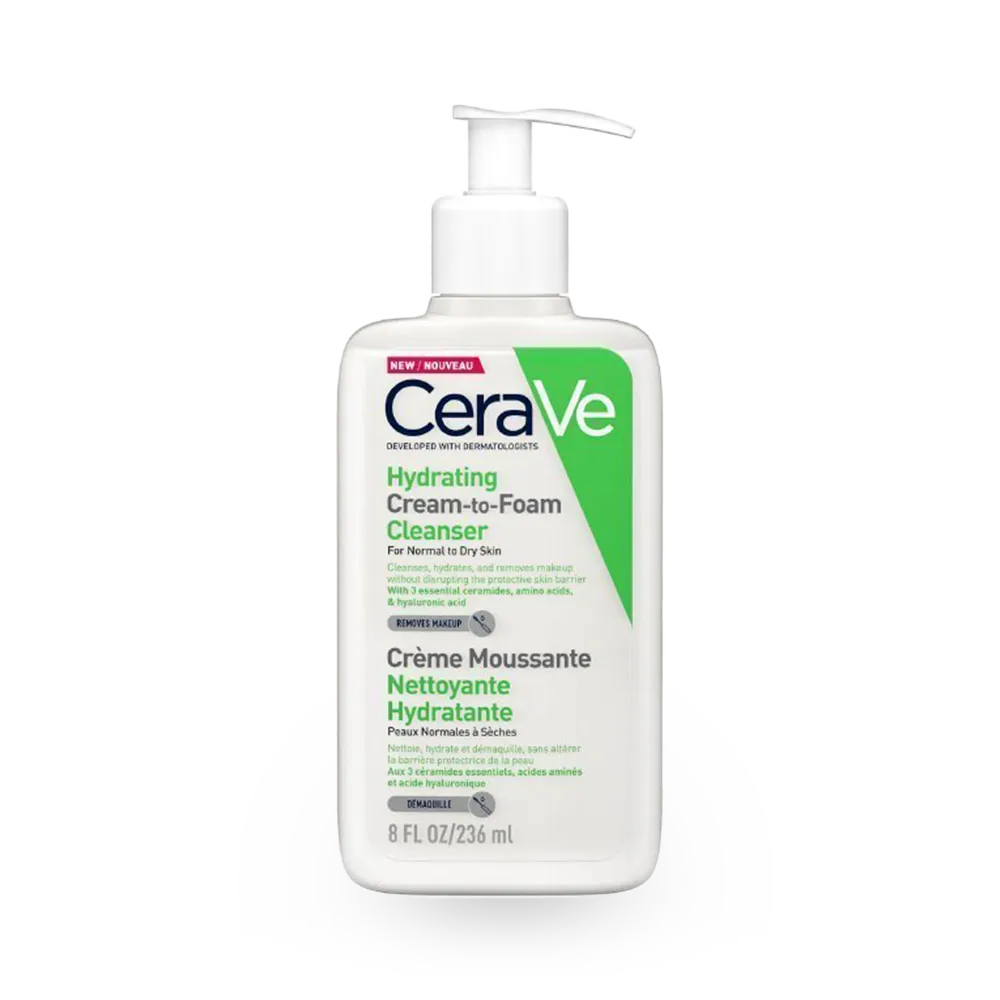 CeraVe Hydrating Cream-to-Foam Cleanser - 236 ml thumbnail 1