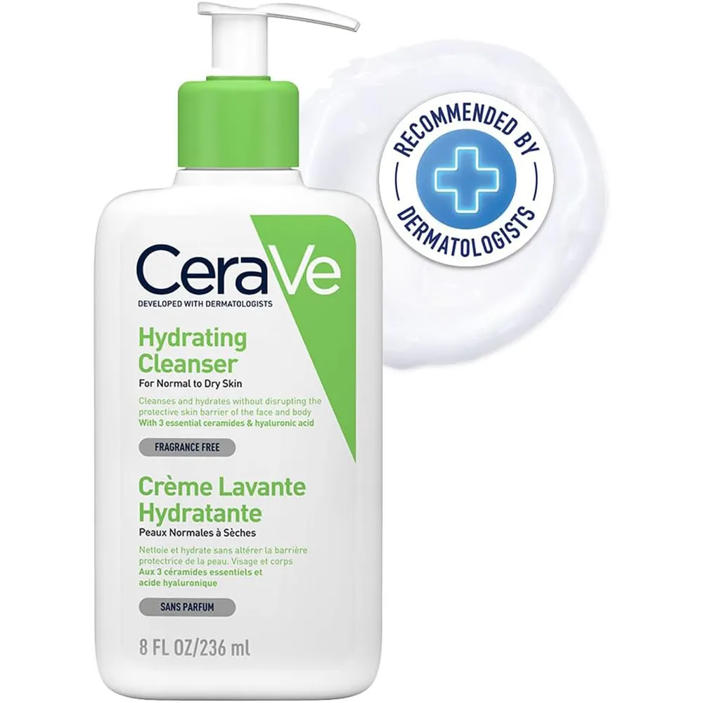 CeraVe Hydrating Cream-to-Foam Cleanser - 236 ml thumbnail 2
