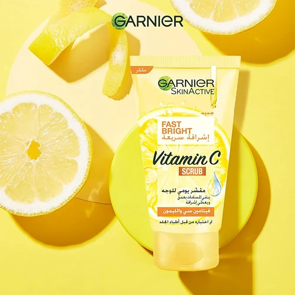 Garnier SkinActive Fast Bright Vitamin C Scrub - 150 ml thumbnail 3