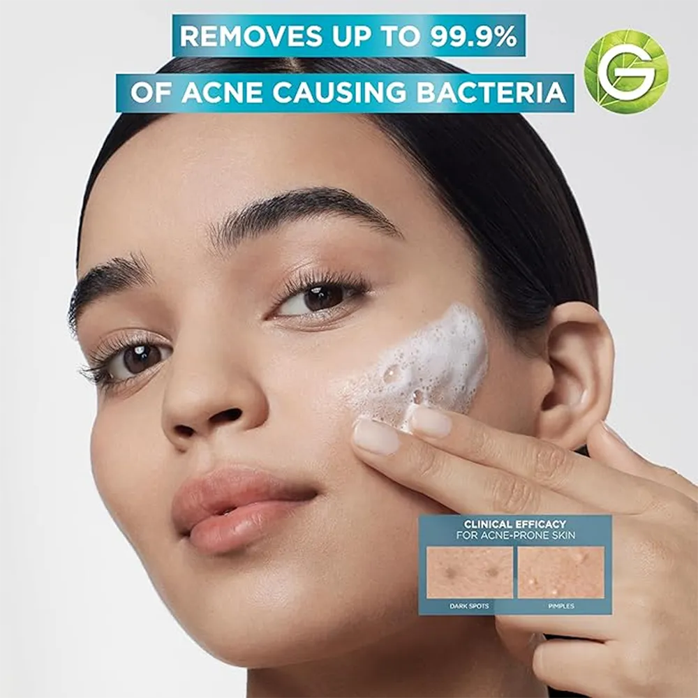 Garnier SkinActive Fast Clear 3-in-1 Face Wash with Salicylic Acid and Vitamin C - 150 ml thumbnail 3