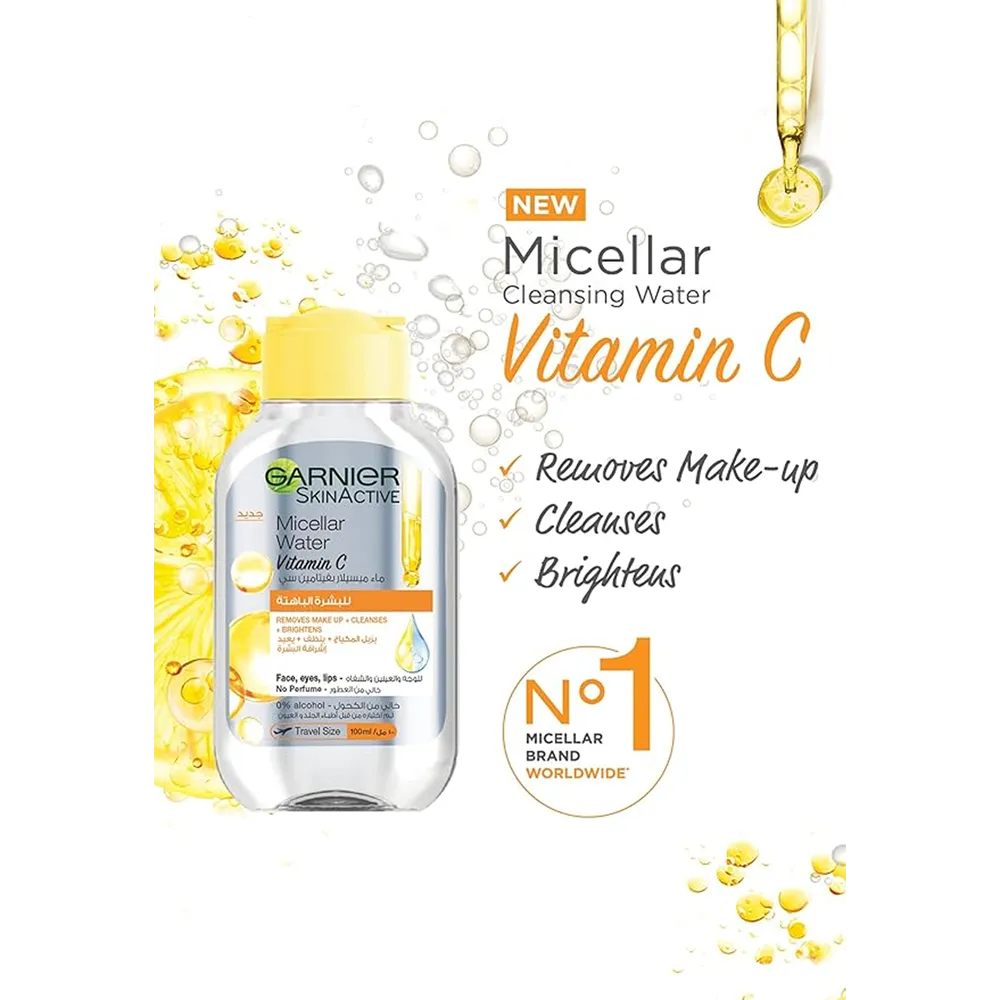 Garnier SkinActive Micellar Water Vitamin C - 100 ml thumbnail 3