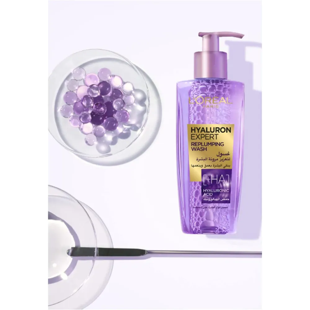 L’Oréal Paris Hyaluron Expert Replumping Gel Wash with Hyaluronic Acid - 200 ml thumbnail 4