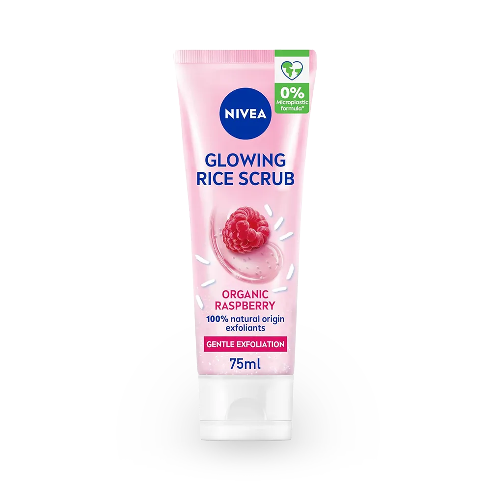 Nivea Glowing Rice Scrub Rasberry - 75 ml thumbnail 1