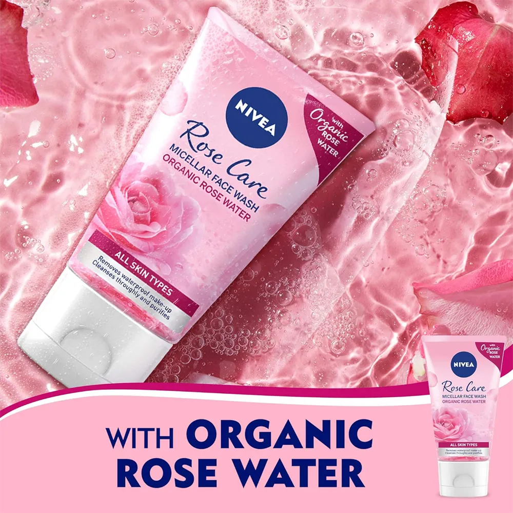 Nivea Micellair Rose Water Face Wash - 150 ml thumbnail 2