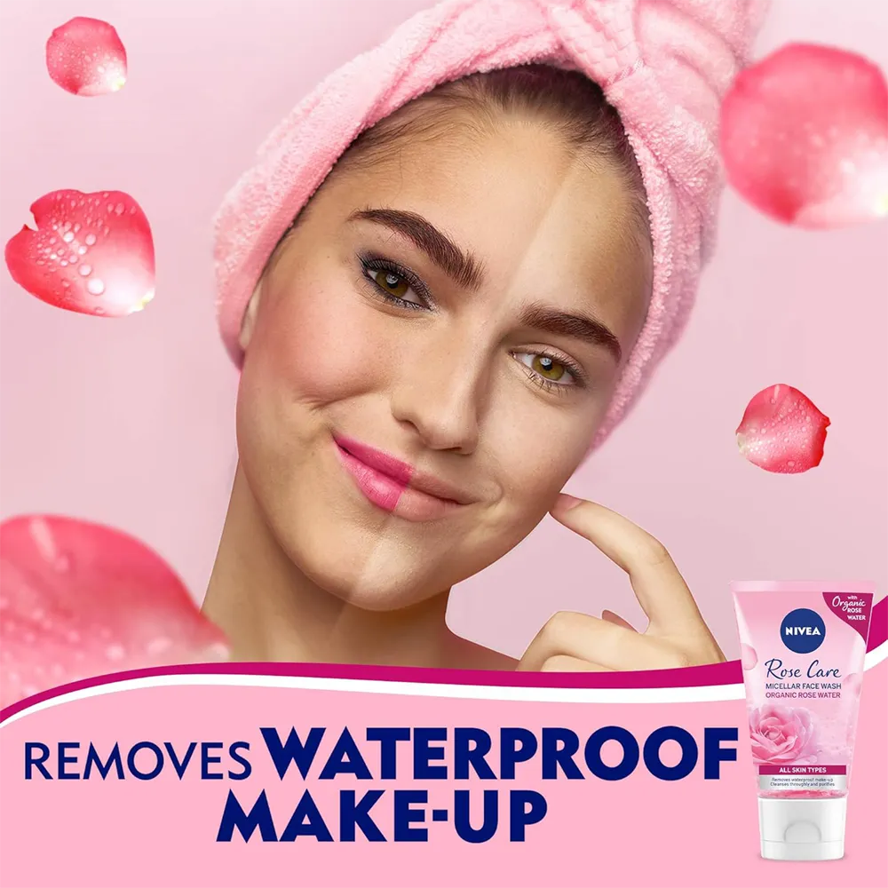 Nivea Micellair Rose Water Face Wash - 150 ml thumbnail 4