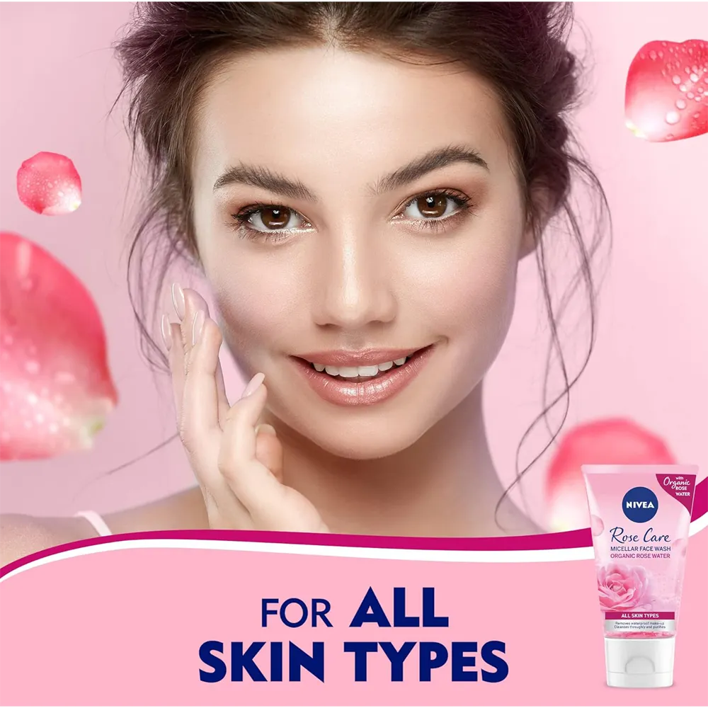 Nivea Micellair Rose Water Face Wash - 150 ml thumbnail 5