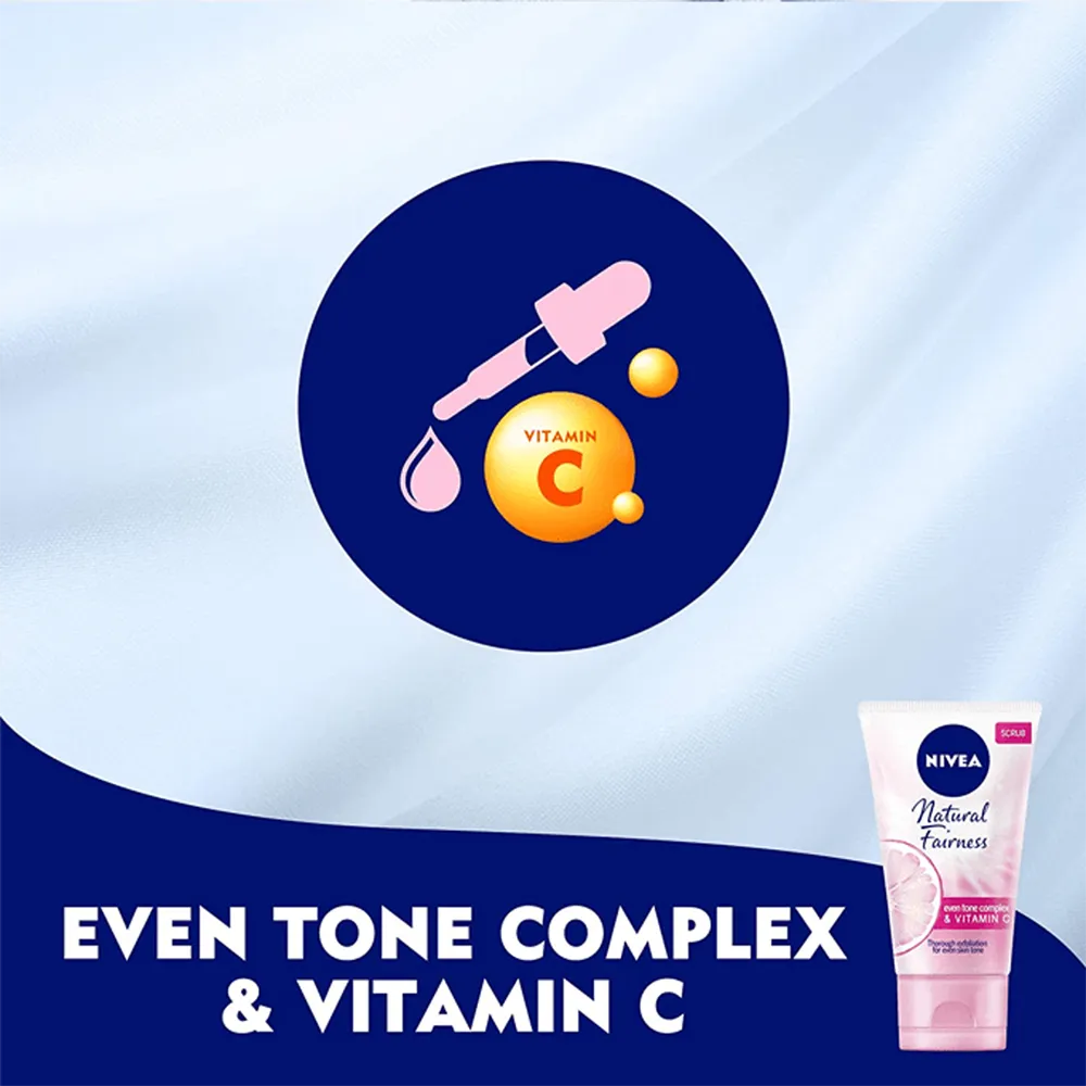Nivea Natural Fairness Exfoliating Scrub - 100 ml thumbnail 5