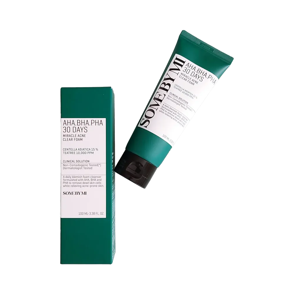Some By MI AHA-BHA-PHA 30 Days Miracle Acne Clear Foam - 100ml thumbnail 3