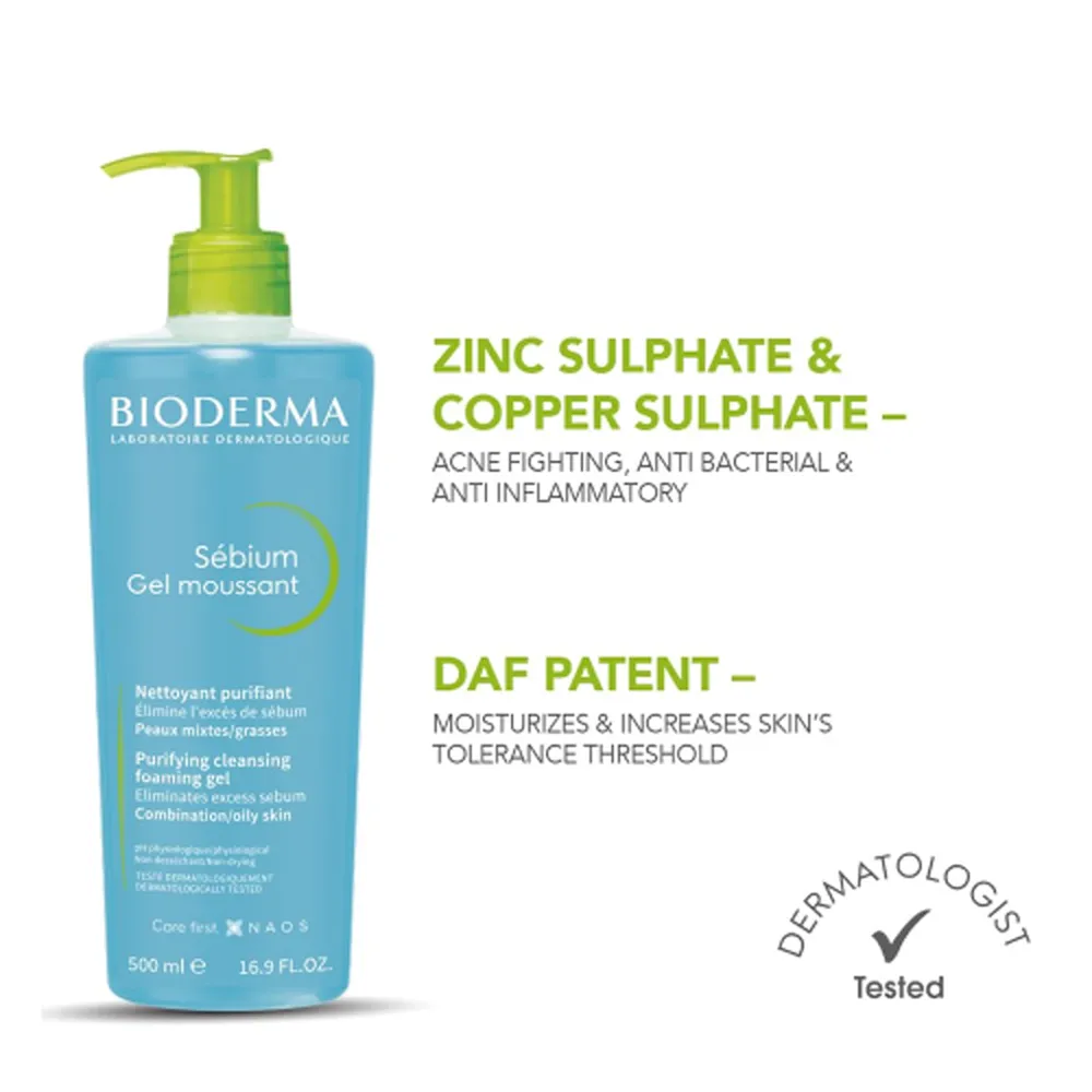 BIODERMA Sebium Purifying Cleansing Foaming Gel - 200 ml thumbnail 3