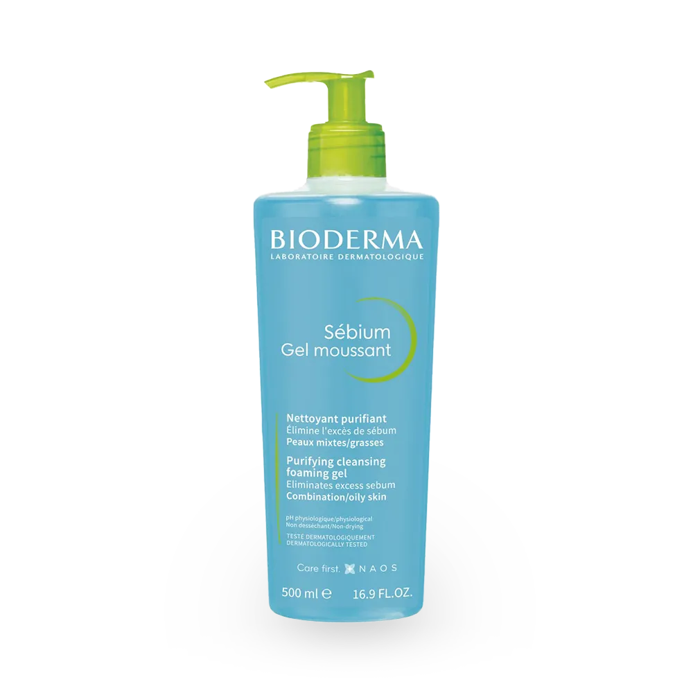 BIODERMA Sebium Purifying Cleansing Foaming Gel - 500 ml thumbnail 1