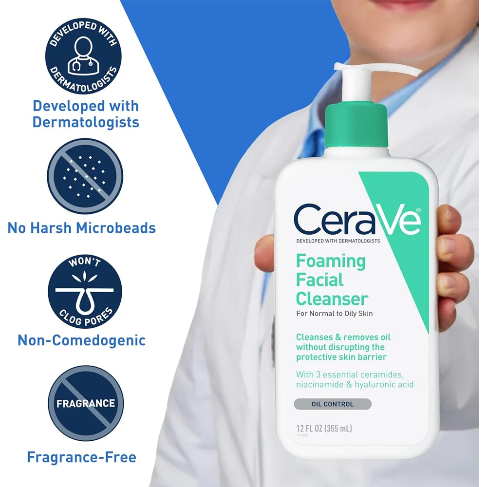 CeraVe Foaming Facial Cleanser thumbnail 4