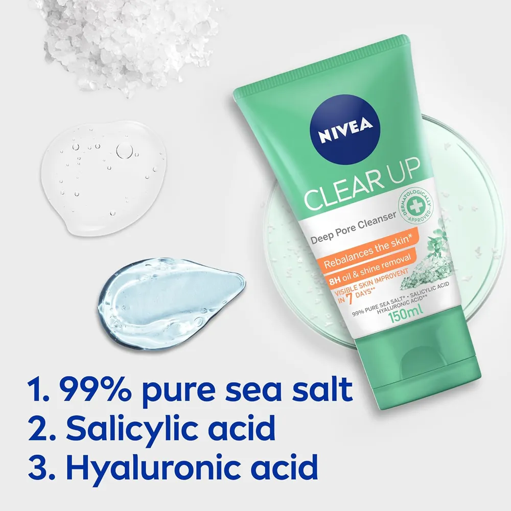 Nivea Clear Up Deep Pore Cleanser - 150 ml thumbnail 5